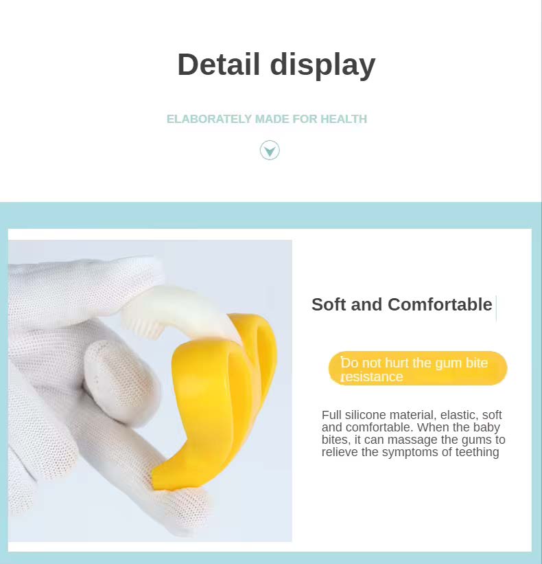 BABYDISE Baby Banana Teether Toothbrush
